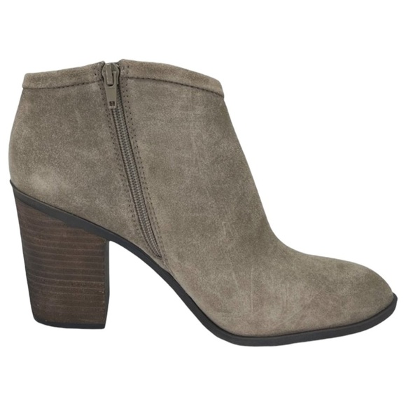 Lucky Brand Salza Brindle Suede Leather Womens Ankle Boots Size 9.5M - Picture 3 of 12